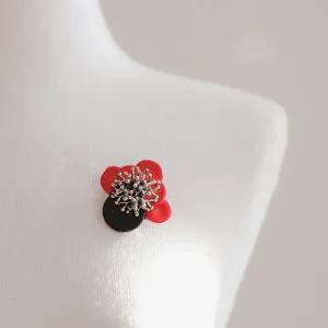 바이데이지 0Bh0117 3월탄생석 산호원석 브로치