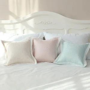 이솔홈 고급 북유럽 로제 쿠션커버