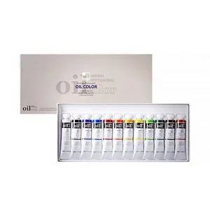 신한 오일칼라 물감 유화 12색 20ml 유화물감