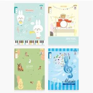 초등학생 RI90YN09 제본노트 음악공책 오선지 노트 10권