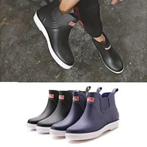 [피커]남성레인슈즈 발목부츠 첼시 방수신발 작업화