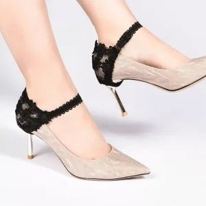 [피커]하이힐 고정 레이스 구두끈 웨딩 면접용하이힐 슈즈