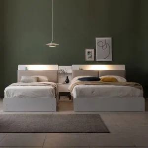 포스트모던 미쉘 수납 호텔식 트윈침대Q+Q(본넬)