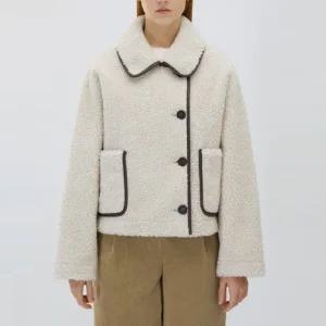 [롯데백화점]리스트 시어링 레더 배색 점퍼(TWUJPO82010)