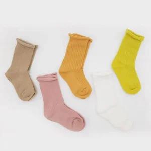 귀여운 아동 양말 골지 돌돌이 스타일 삭스 5켤레