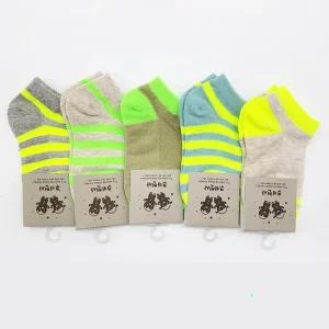 남자 아동 형광 포인트 네온 남아 양말 5켤레