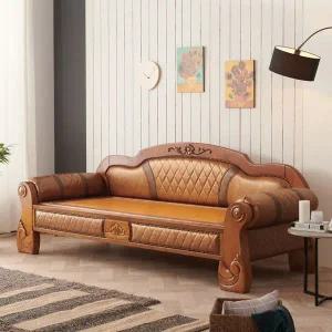 보루네오 아르메 원목가죽 온돌 흙 소파침대 IYS121