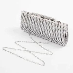 [피커]클러치백실버 결혼식 핸드백 파티가방