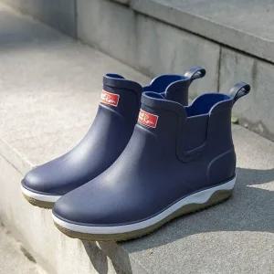 [피커]남자 캐주얼 스타일 가벼운 앵클부츠 레인부츠 장화