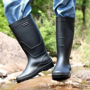 [피커]룩 때 데이트 롱 레인 남성레인슈즈방수 부츠 장화