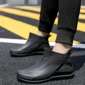 [피커]디자인 남성 장화 짧은 빅사이즈레인부츠 레인부츠