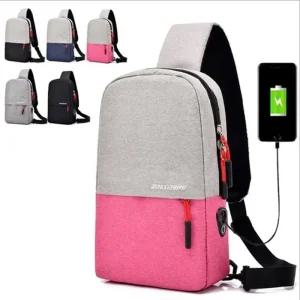 [피커]슬링백 가방 남녀공용 캔버스 여행용 트래블 힙색