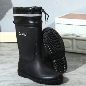 [피커]남성 데일리 장마 장화 끈조절 롱 레인부츠