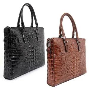 [피커]HJH 악어무늬 브리프케이스 남성 정장 크로스백