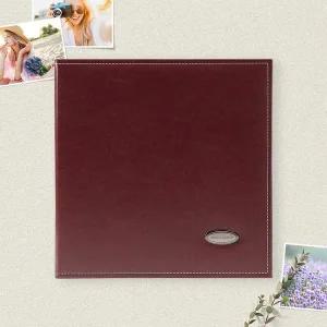 메리아 VY25OE26 가죽커버 접착식 앨범 여행 성장 사진첩