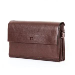 [피커]파우치백 핸들 가방 지갑 클러치백 다크브라운