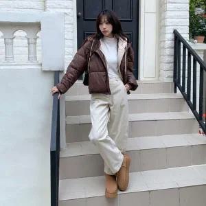 [신세계라이브쇼핑][옷자락] 여성 데일리룩 와이드핏 코튼 코듀로이 팬츠