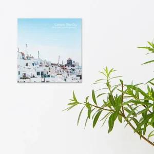 캔버스액자 자연 산토리니 블루스카이 D타입 35x55cm