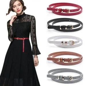 [피커]캐주얼 슬림 허리띠 얇은 여성가죽벨트 가죽 벨트 1P