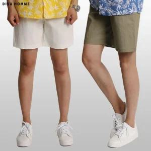 여름 베이직 린넨 스판 밴딩 반바지