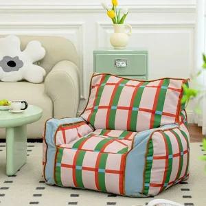 빈티지 체커보드 빈백 1인용소파 원룸 소파