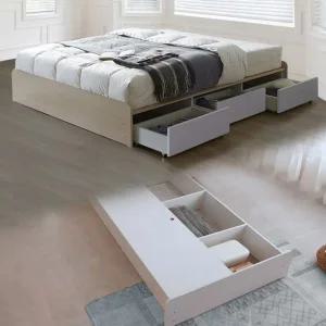 [보루네오]모닝듀 심플수납 KC621 침대 SS (유로탑 라텍스매트)