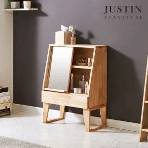 [저스틴퍼니처]포레 러버우드 원목 좌식 화장대