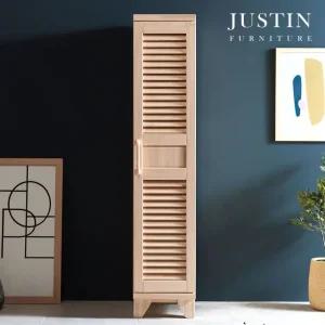 [저스틴퍼니처]림 편백나무 원목 갤러리 장롱(틈새장)