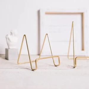 금색 빅 철제 접시 진열랙 사진 그림 거치대 7053B 미니이젤 철제이젤