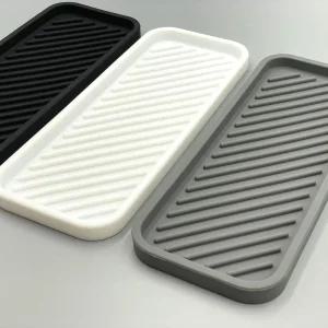 욕실 주방 멀티 실리콘 트레이 22.8x9CM 실리콘받침 실리콘컵받침 컵받침