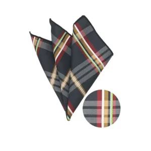 젠틀 블랙 행커치프 행커치프 정장용 포켓용 페이즐리 린넨 실크 포켓 정장