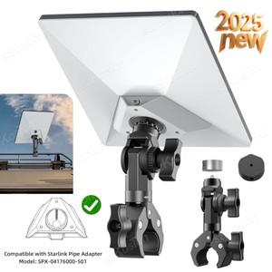 APC 스타링크 미니 (SPX-04176000-501)용 조절식 폴 클램프 어댑터 마운팅 키트 (스타링크 미니 RV 요트 캠