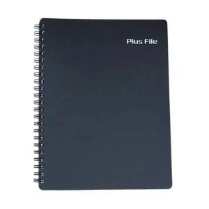 [셀러에이드]메카라인 플러스화일 30매 검정 PP재질/트윈스프링 박스(40개입)