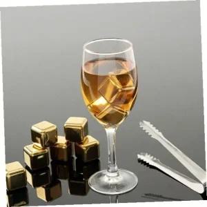 [셀러에이드]메탈 얼음 제조기 골드샷 아이스큐브 집게 포함 사각