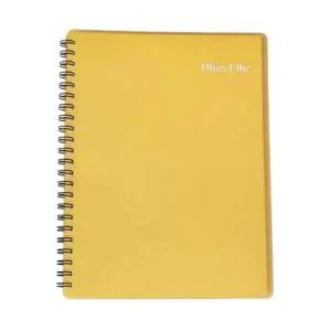 메카라인 플러스화일 50매 옐로우 PP재질/트윈스프링 박스(20개입)