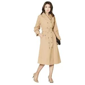 (쇼) 트렌치 코트형 셔츠 벨트 원피스