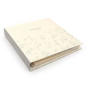 점착앨범 UF46FX63 4R 접착앨범 30매 플라워 패턴 앨범 포토앨범 성장앨범