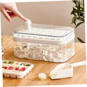 [셀러에이드]원터치 얼음틀 아이스트레이 푸시형 얼음통 주방용품