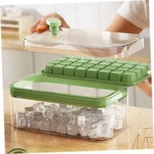 [셀러에이드]원터치 얼음 트레이 아이스 큐브 만들기 간편한 얼음통
