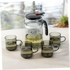 [셀러에이드]차포트와 찻잔 버튼형 드롭차포트 고급 다기세트