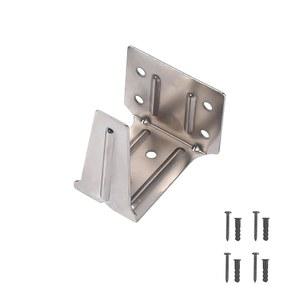 2인치 수평 블라인드 u2013용 센터 서포트 브래킷, 넓은 창문 안정화 (2인치 x 2 1/4인치 헤드레일) u2013 천장/내부/외부 마운트 나사 포함 2팩