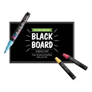 칠판 CA52BE29 무광 블랙 A3 사이즈 30x42cm 사무 문구 보드