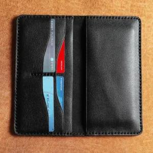 가죽 핸드폰 지갑 시크블랙 장지갑