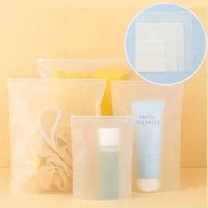 휴대용 지퍼백 소분팩 여행용 다용도 파우치 20x25cm 휴대용지퍼백 지퍼백