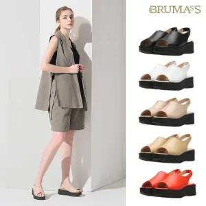 브루마스 양가죽 플랫폼샌들