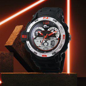 [네파] 아나디지 콤비 XL 레드 남성 방수 아웃도어 군인 손목시계