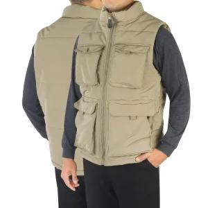 겨울 남자 방한 패딩조끼 빅포켓 아웃도어 멀티조끼 VWPP-40