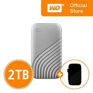 웨스턴디지털 WD My Passport SSD Silver 외장 메모리 2TB 대용량 휴대용