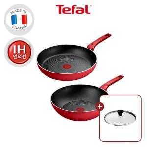 [테팔] 데일리 엑스퍼트 인덕션 프라이팬 2종(팬28+웍28)+레온 유리뚜껑28