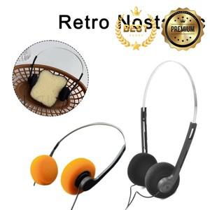 전화 헤드셋 유선 헤드폰 음악 Mp3 워크맨 복고풍 감정 휴대용 소형 스포츠 패션 사진